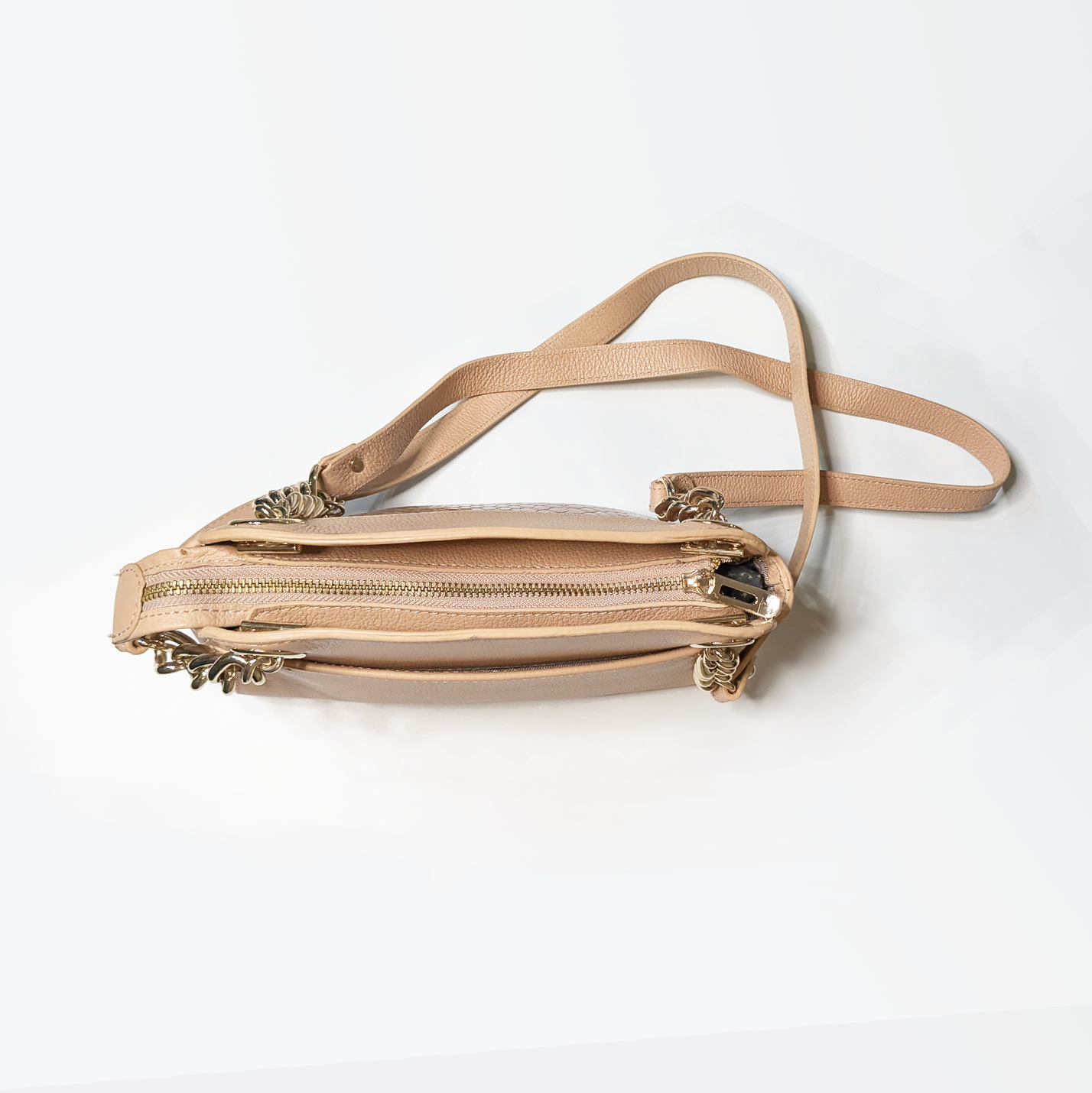Snake Skin Leather Mini Shoulder Bag