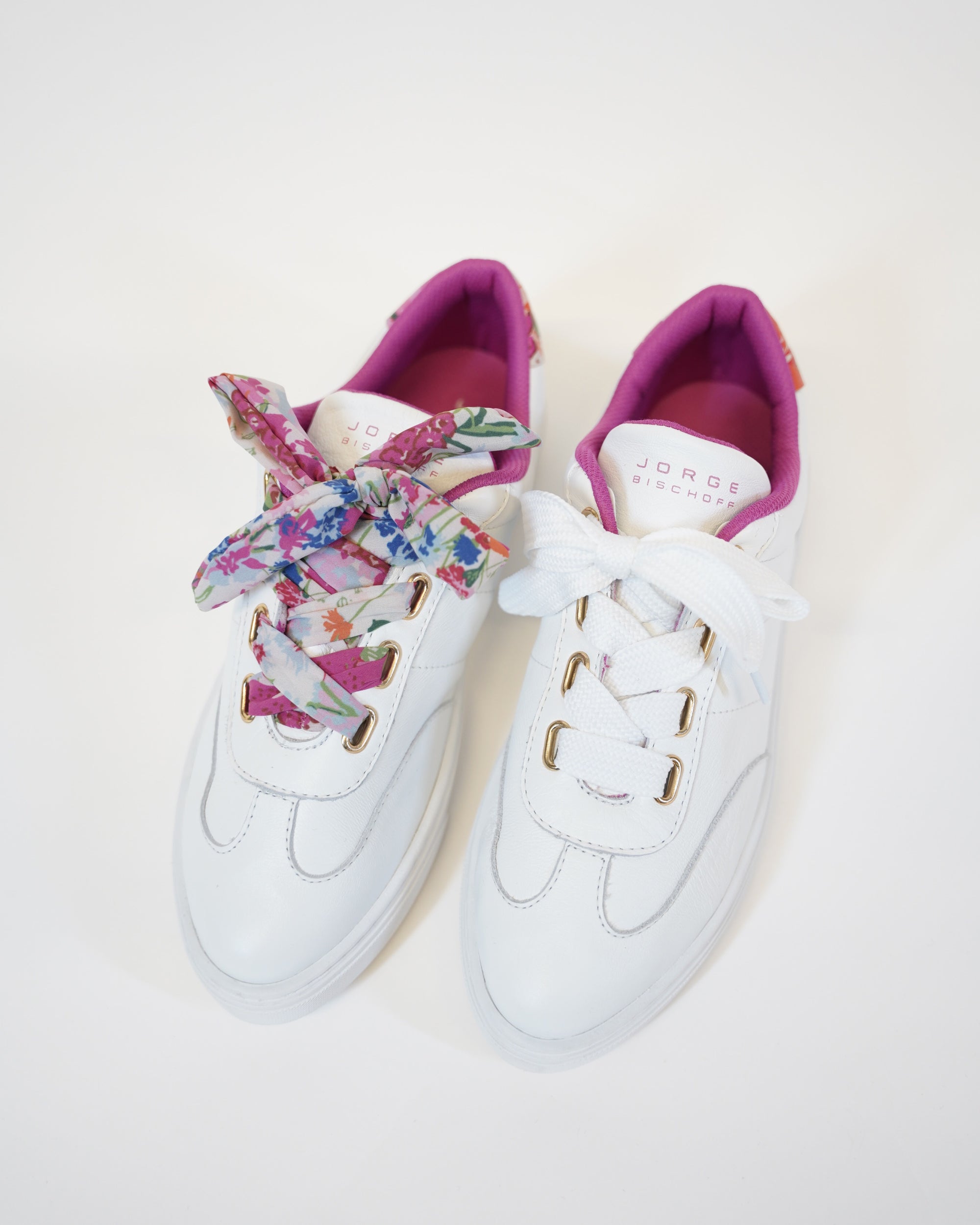 Floral Ribbon Lace Up Sneaker