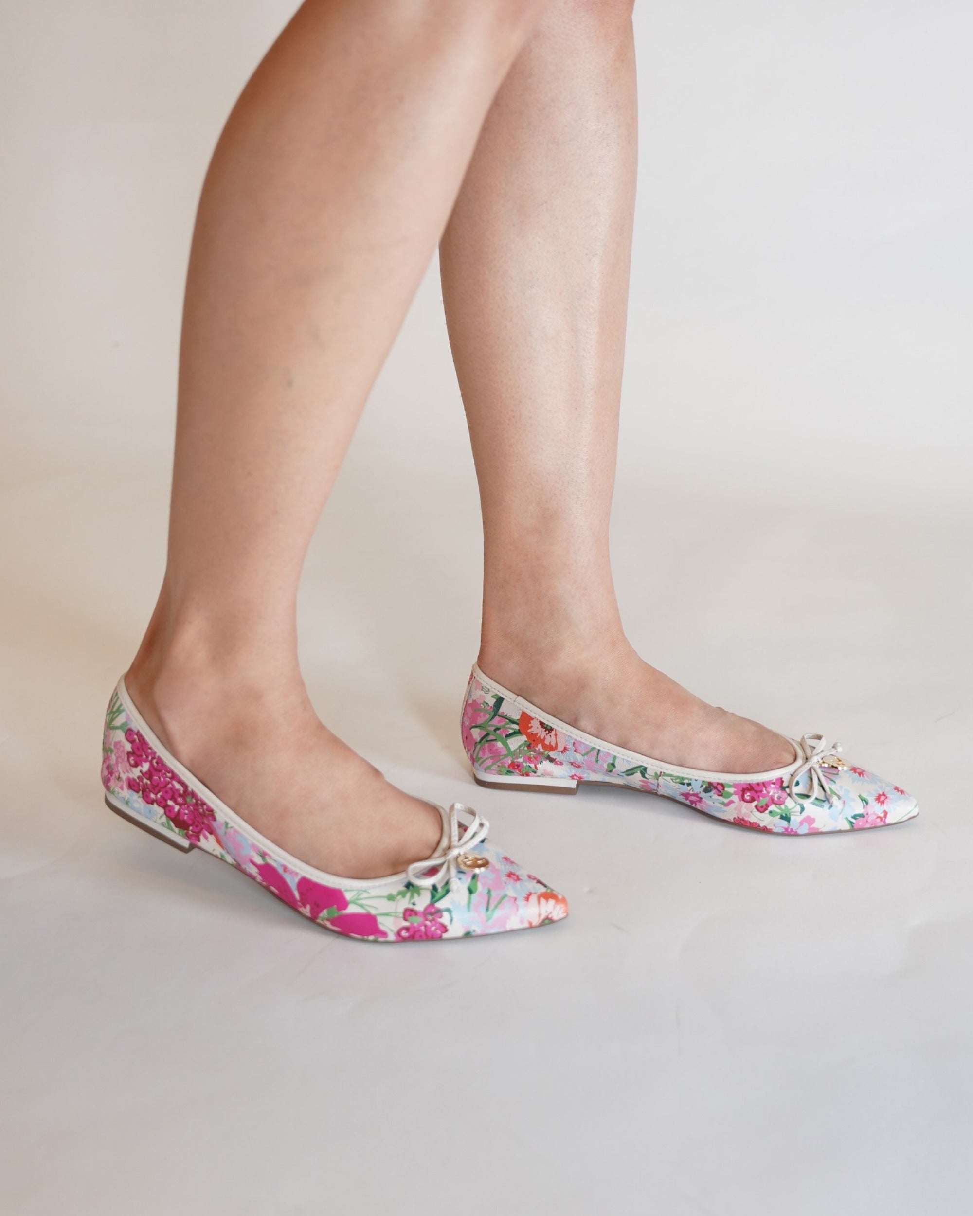 Bow Front Ballerina Flat - Floral Edition