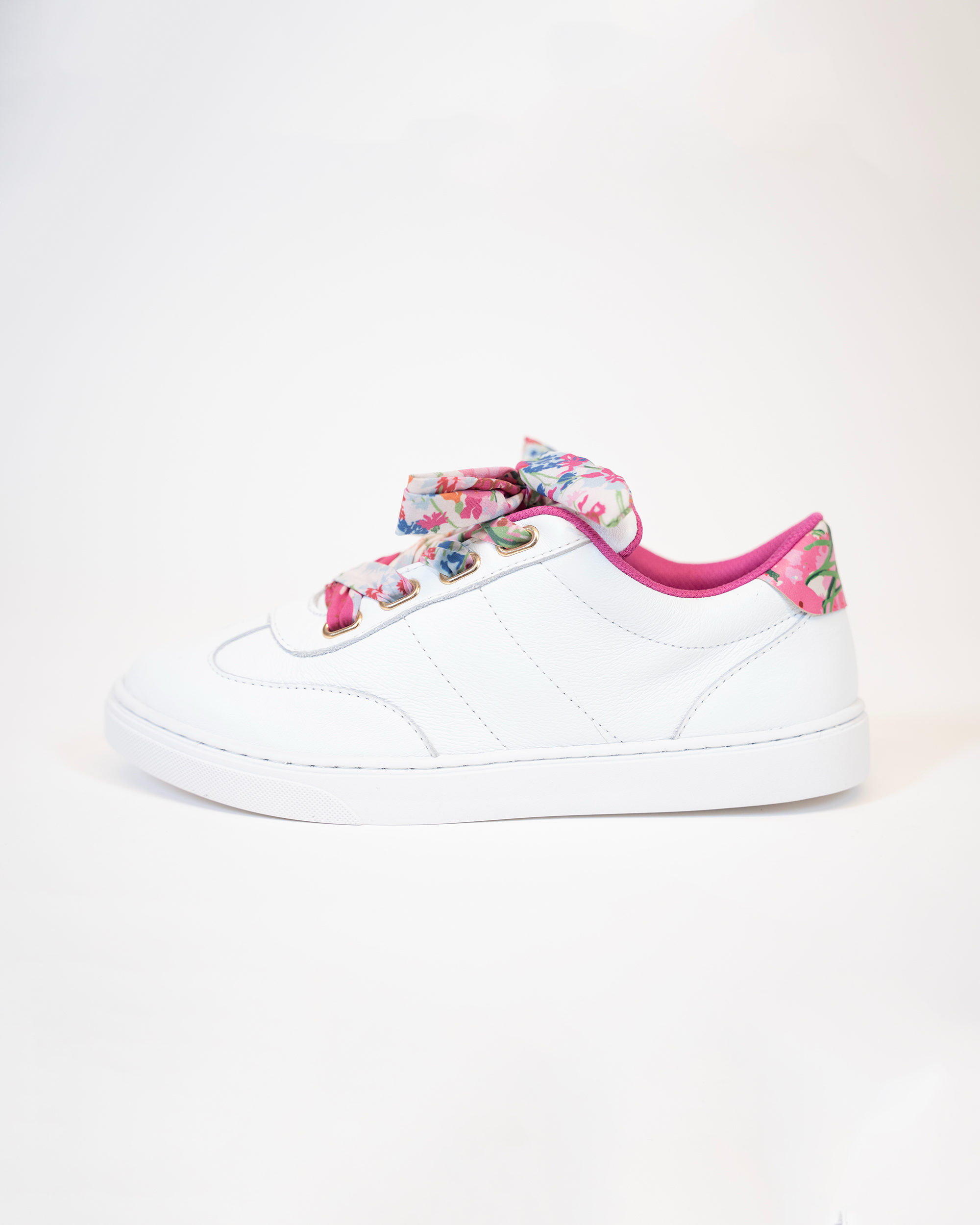 Floral Ribbon Lace Up Sneaker
